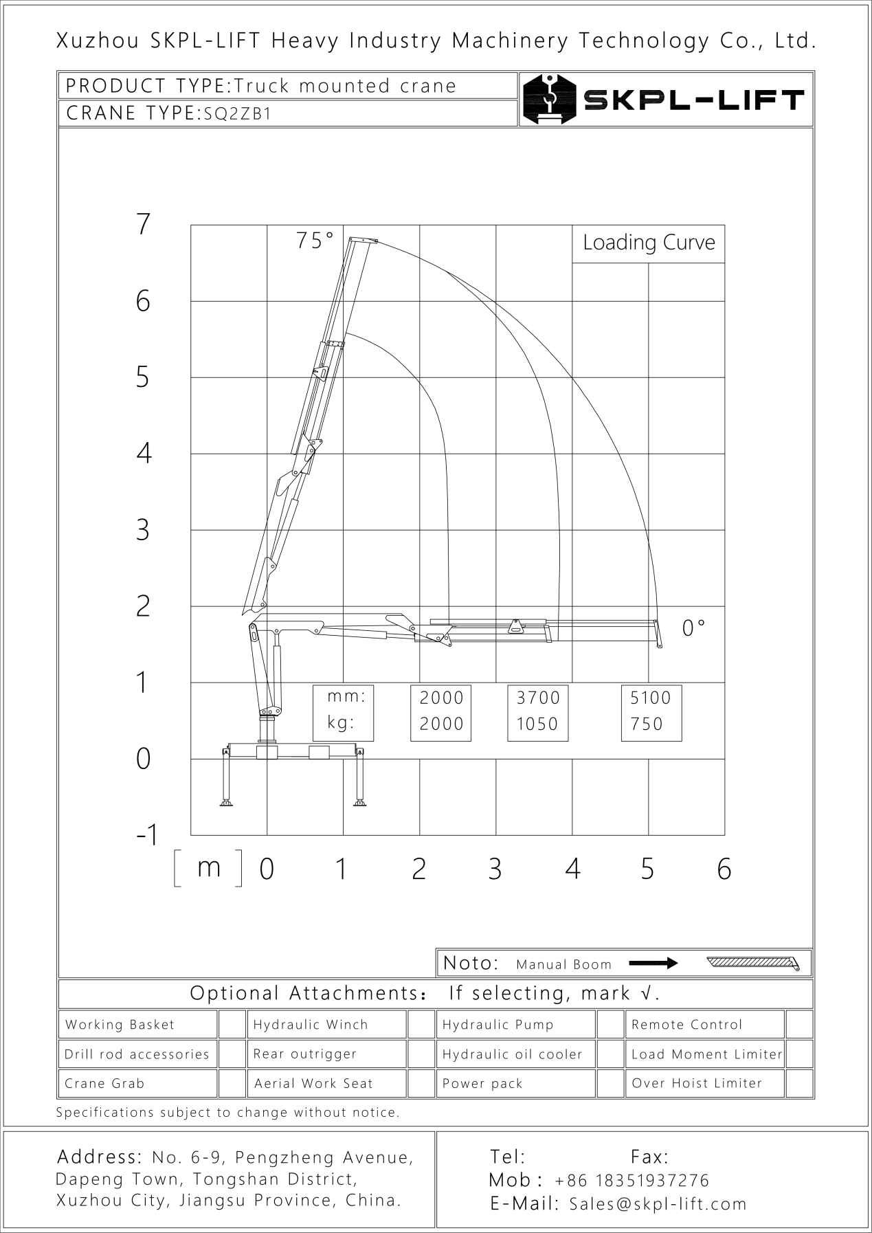 Small Light SQ2ZB1 Lifting Equipment