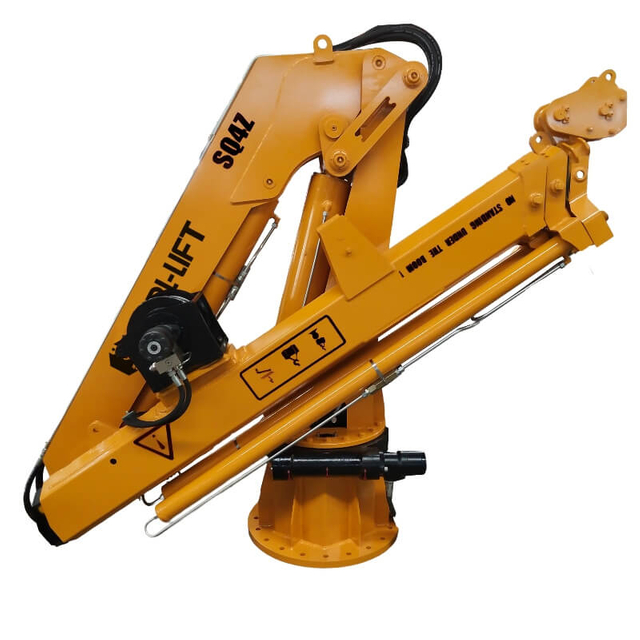 SKPL-LIFT SQ4ZM 4 Ton Knuckle Boom Marine Crane Manufacturer