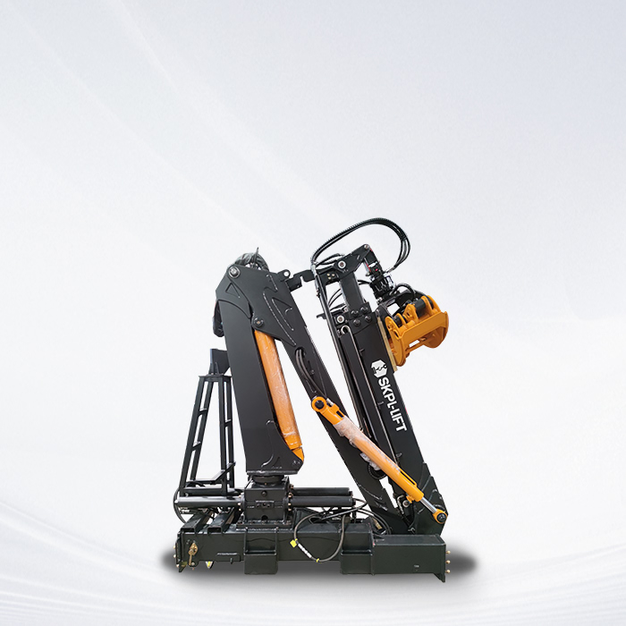 SKPL-LIFT ZM75 750kg Knuckle Boom Timber Truck Crane with Hydraulic Log Grapple for Sale