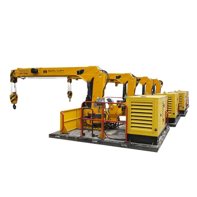 SKPL-LIFT SQ4SM 4 Ton Telescopic Boom Marine Crane With Electric Hydraulic System Factory Direct