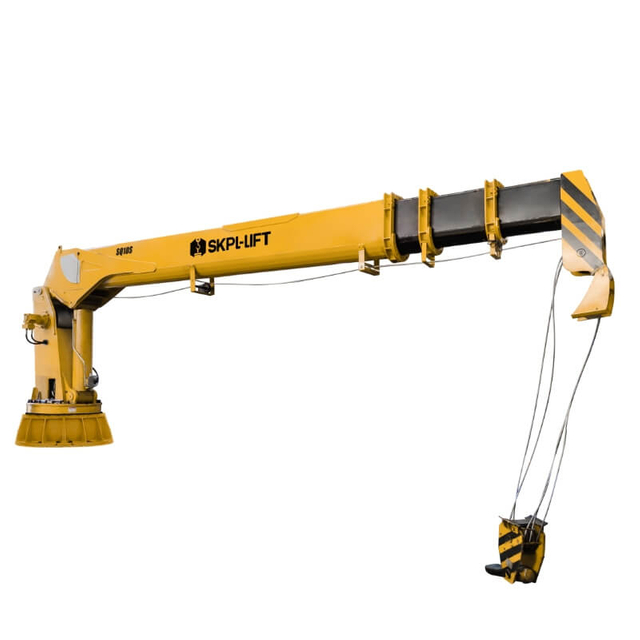 SKPL-LIFT SQ10SM 10 Ton Telescopic Boom Marine Deck Crane Anti-Corrosion CE Certified for Sale
