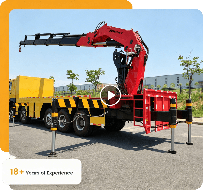 SKPL-LIFT SQ38Z 38 Ton Knuckle Boom Truck Mounted Crane Outdoor Video Display Manufacturer