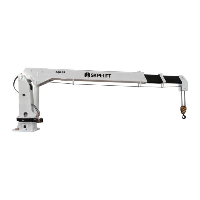 SKPL-LIFT SQ6.3SM 6.3 Ton Telescopic Boom Marine Crane White Painting Manufacturer