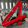 SKPL-LIFT 2 Ton Knuckle Boom Truck Crane Folded Side View Factory Direct